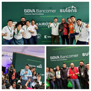 El equipo de Kairos DS en el Agiles 2018 Mexico