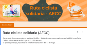 Ruta ciclista solidaria - AECC