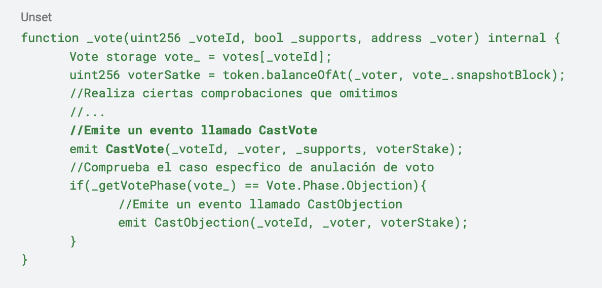 Deceye: función de votación del SmartContract de Lido asociado al proxy