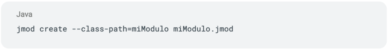 Empaquetación de módulos con .jmod