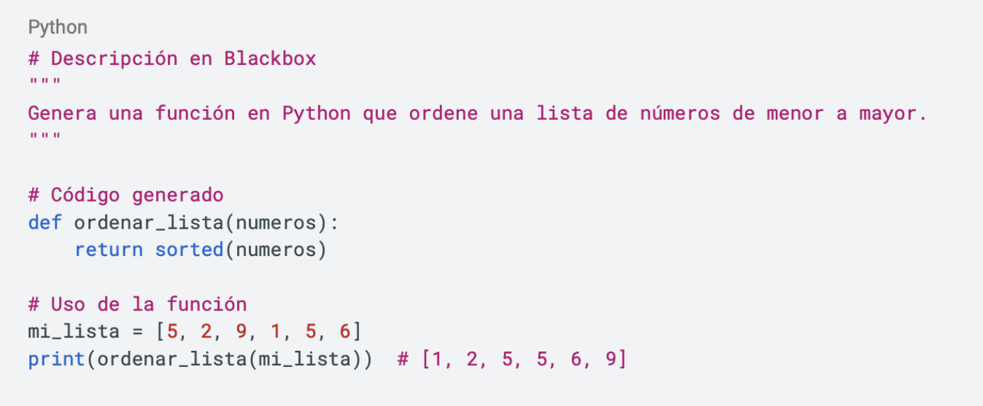 ejemplo de uso blackbox