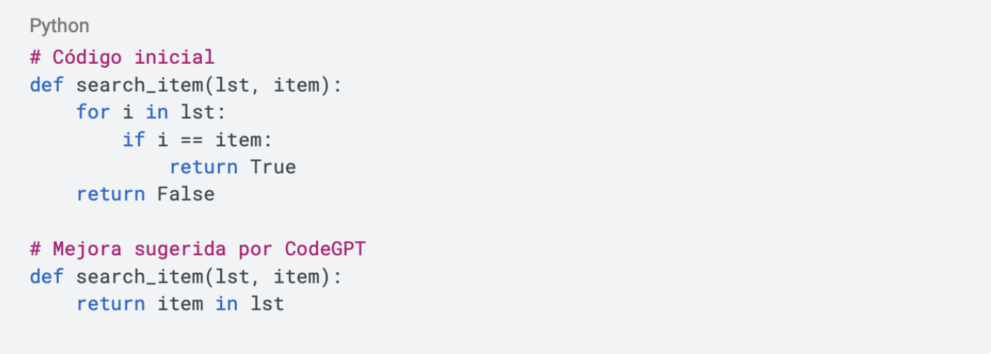 Ejemplo de uso CodeGPT