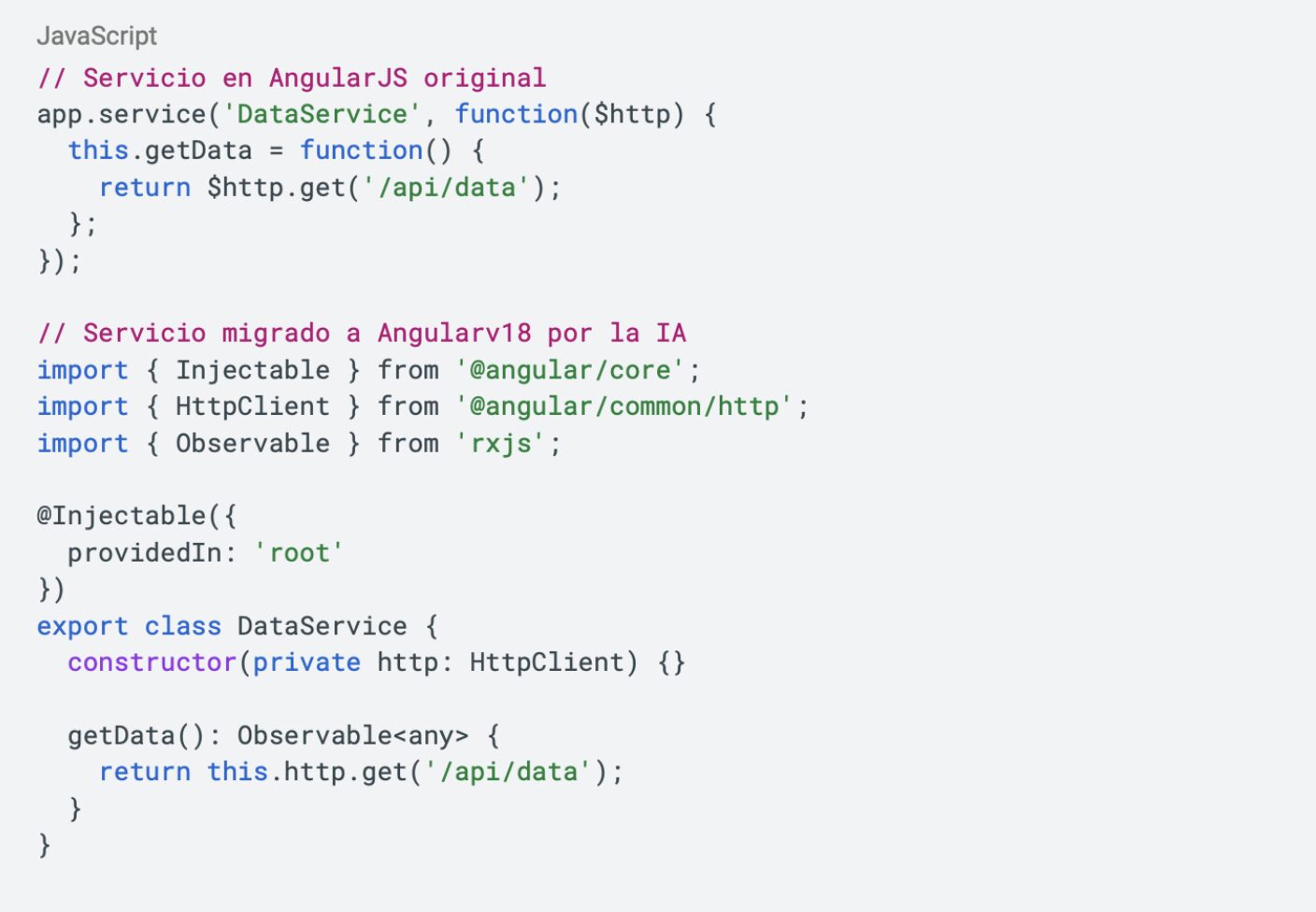  versión migrada de tu servicio utilizando HttpClient
