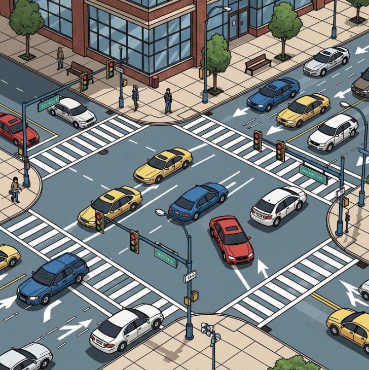 Para evitar esto, los semáforos regulan el paso haciendo que unos continúen su camino mientras otros esperan.