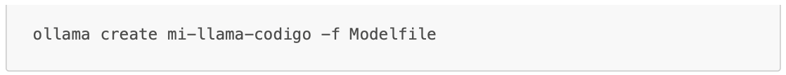 Luego crea el modelo: