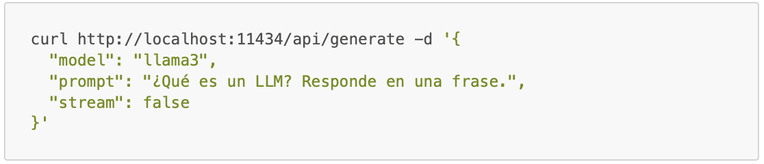 Antes de configurar tu IDE, verifica que la API responde:
