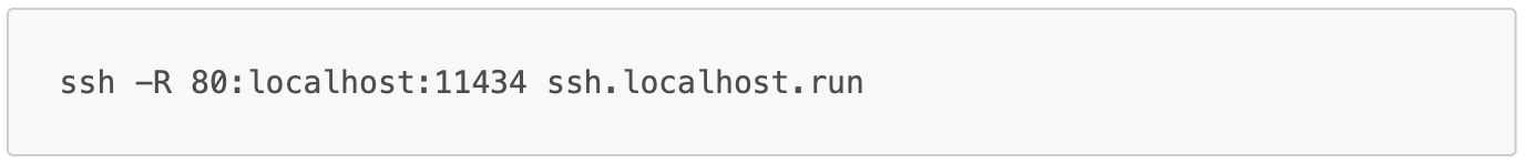Sin instalar ngrok: